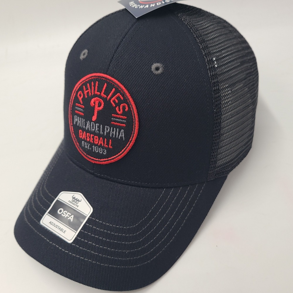 Philadelphia Phillies Hat‎ Snapback Trucker Mesh Fan Favorite Black Red MLB Men